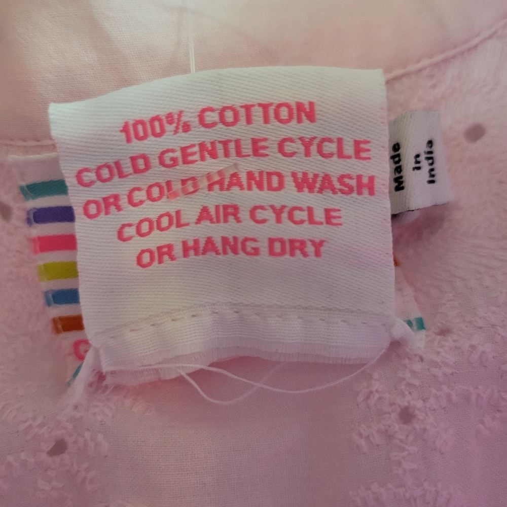 NWT Gretchen Scott Magnifico Eyelet Dress Soft Pink Size XL La Di Da - Picture 6 of 15